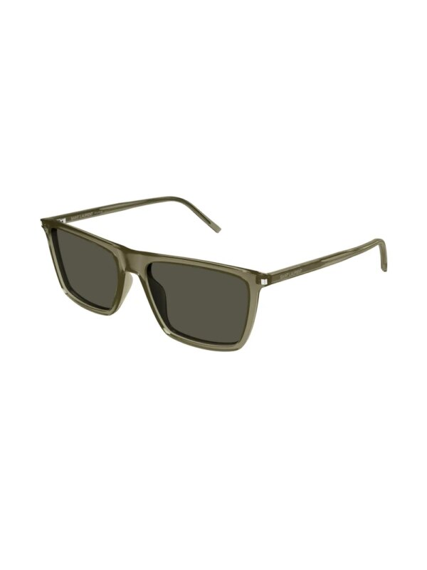 Saint Laurent Eyewear Zonnebril met rechthoekig montuur - Bruin