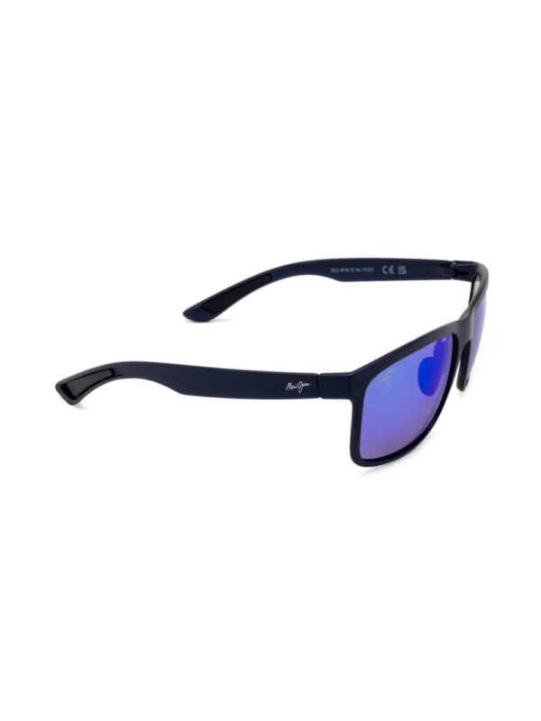 Maui Jim Huelo zonnebril met vierkant montuur - Blauw