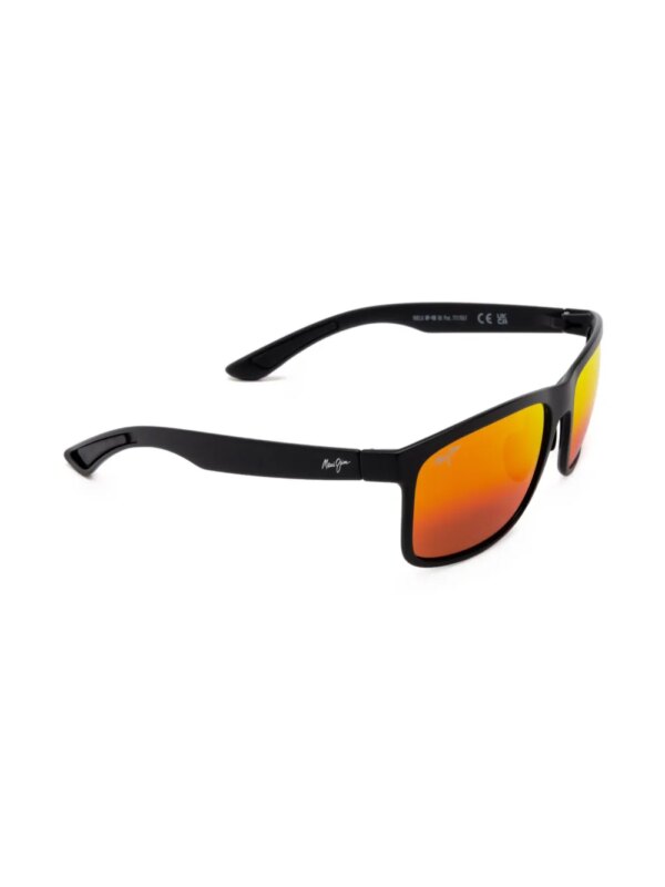 Maui Jim Huelo zonnebril met vierkant montuur - Zwart