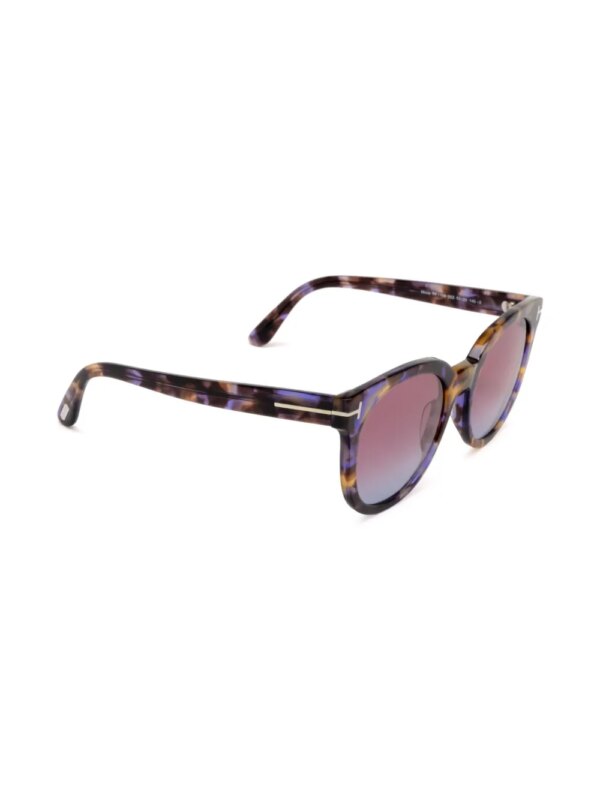 TOM FORD Eyewear Zonnebril met vierkant montuur - Bruin