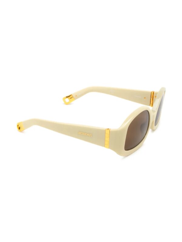 Jacquemus The Colapso zonnebril - Beige