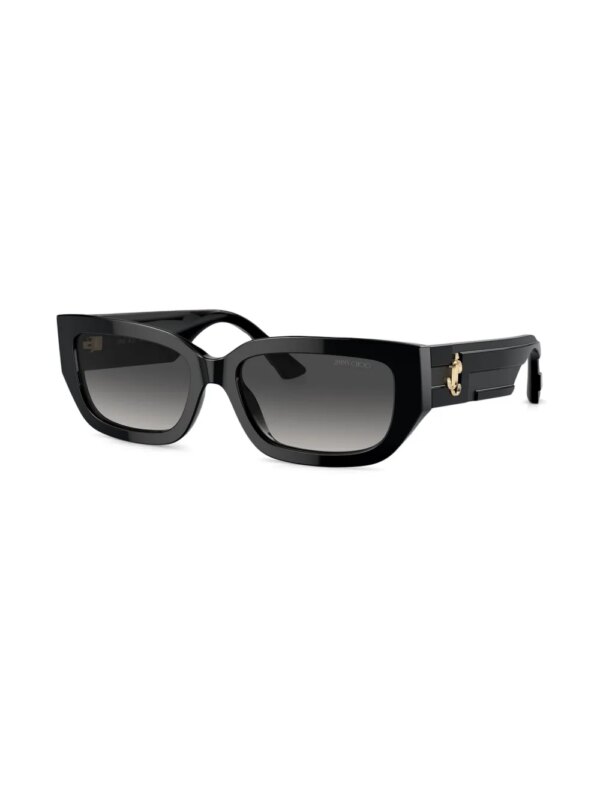 Jimmy Choo Eyewear Zonnebril met rechthoekig montuur - Zwart