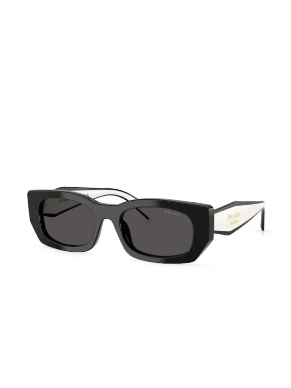 Prada Eyewear Zonnebril met rechthoekig montuur - Zwart