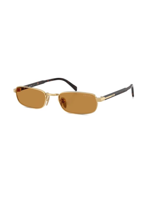 Prada Eyewear Zonnebril met rechthoekig montuur - Goud