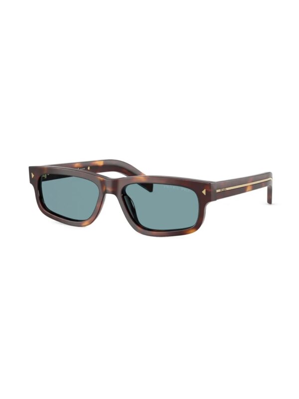 Prada Eyewear Zonnebril met metalen plakkaat - Bruin