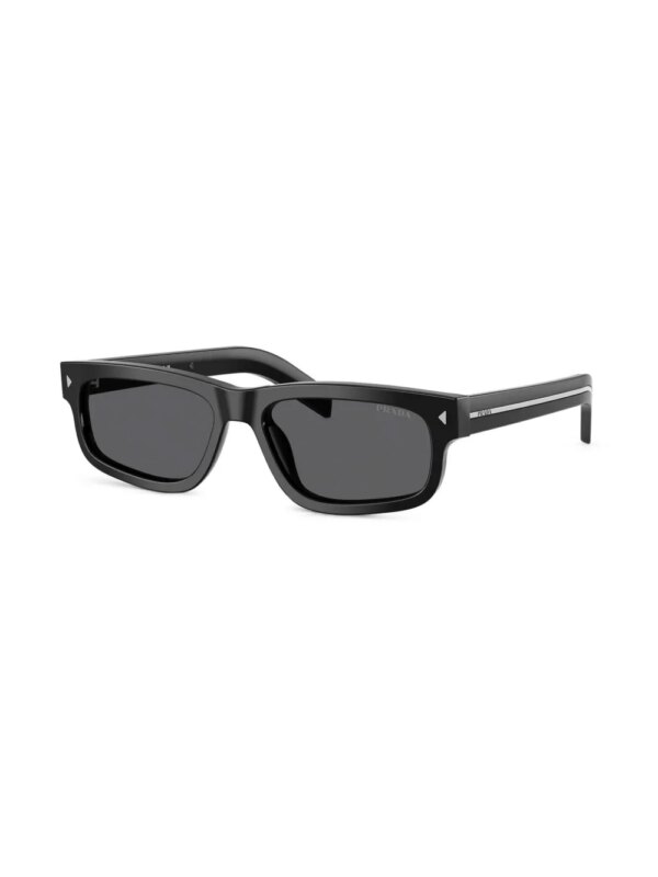 Prada Eyewear Zonnebril met metalen plakkaat - Zwart