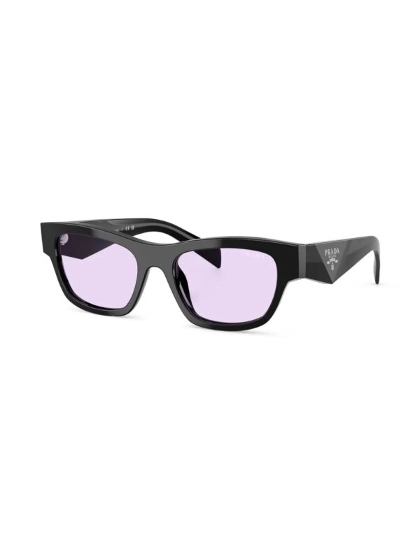 Prada Eyewear Zonnebril met rechthoekig montuur - Zwart