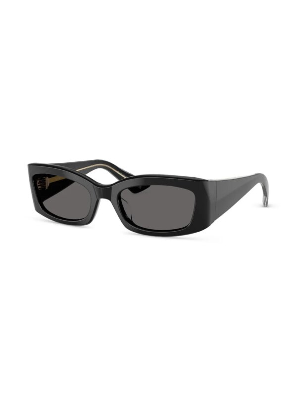 Oliver Peoples 1993 C zonnebril met rechthoekig montuur - Zwart