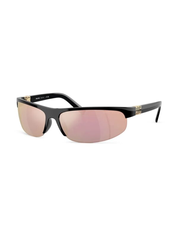Miu Miu Eyewear Zonnebril met oversized montuur - Zwart