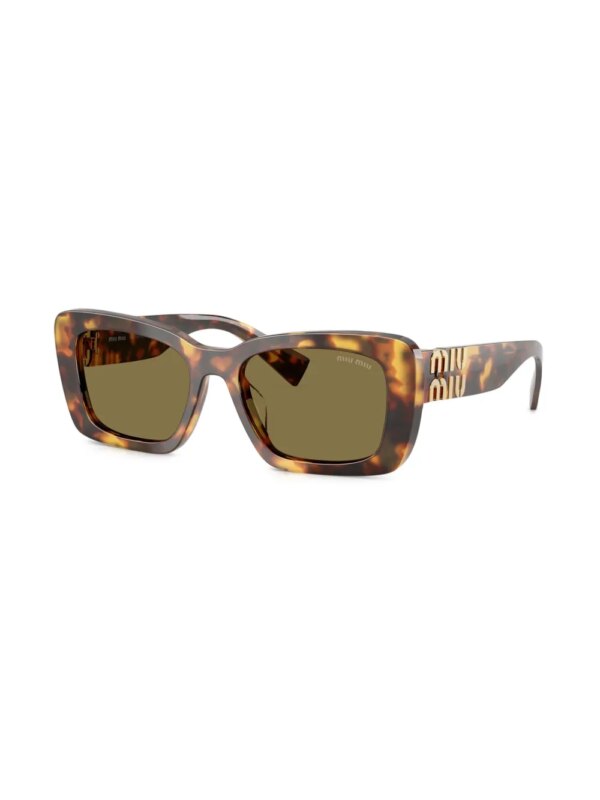 Miu Miu Eyewear Zonnebril met oversized montuur - Bruin