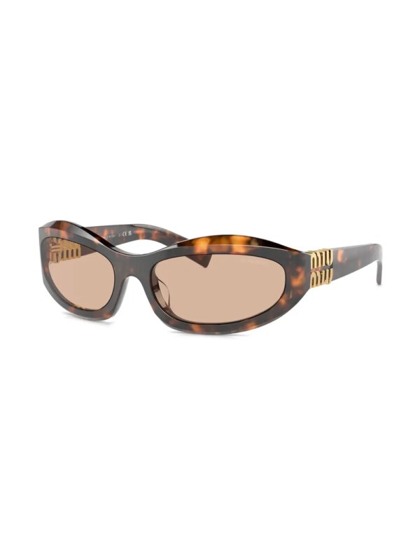 Miu Miu Eyewear Zonnebril met oversized montuur - Bruin