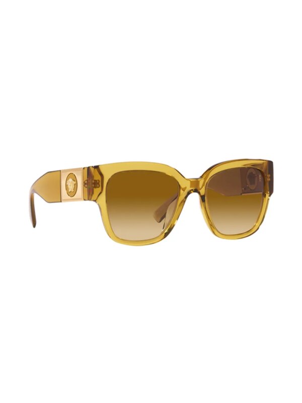 Versace Eyewear Zonnebril met vierkant montuur - Geel
