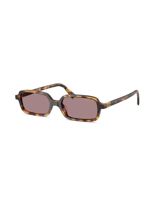 Miu Miu Eyewear Zonnebril met rechthoekig montuur - Bruin