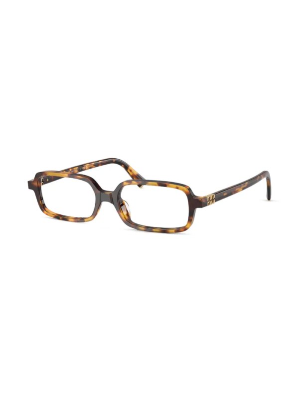 Miu Miu Eyewear Zonnebril met rechthoekig montuur - Bruin