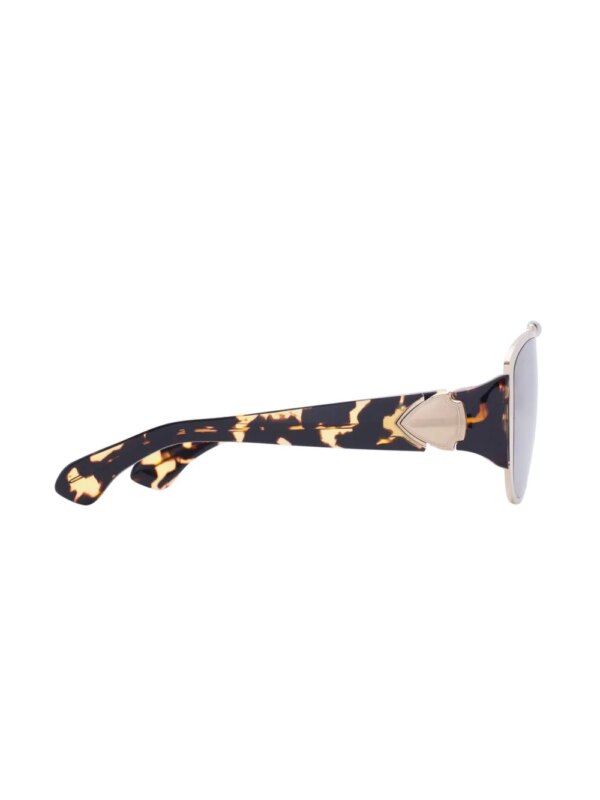 Burberry Eyewear Shield zonnebril met piloten montuur - Goud