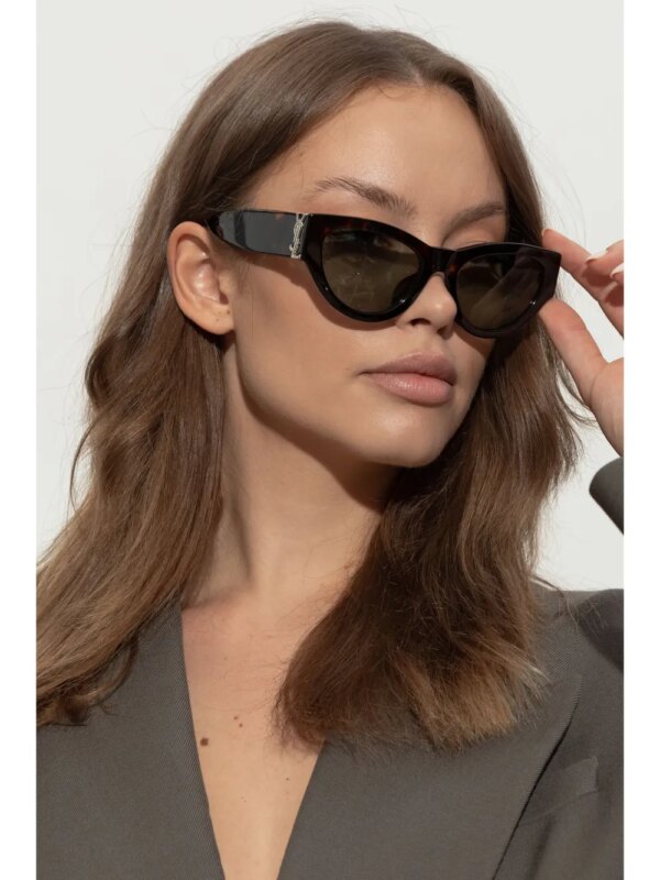 Saint Laurent Eyewear Cassandre zonnebril - Bruin