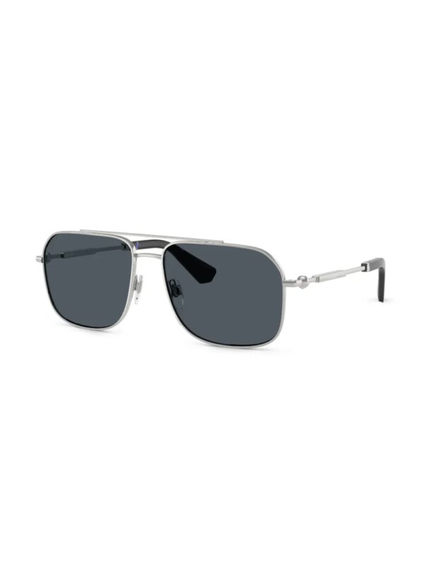Burberry Eyewear Zonnebril met gegraveerd logo - Zilver
