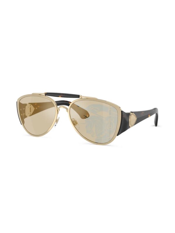 Burberry Eyewear Zonnebril met piloten montuur en schildpadschild design - Goud
