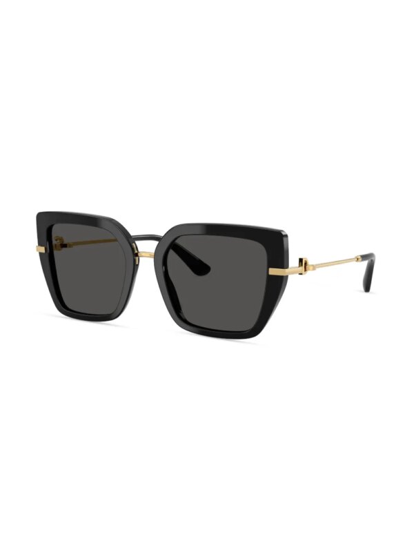 Dolce & Gabbana Eyewear Zonnebril met vierkant montuur - Zwart