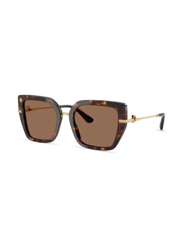 Dolce & Gabbana Eyewear Zonnebril met vierkant montuur - Groen