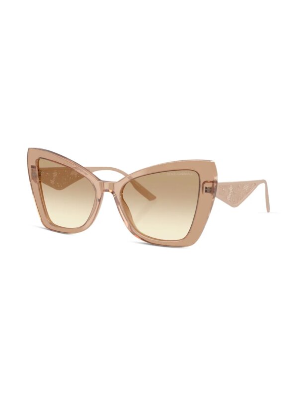 Dolce & Gabbana Eyewear Zonnebril met vlinder montuur - Beige