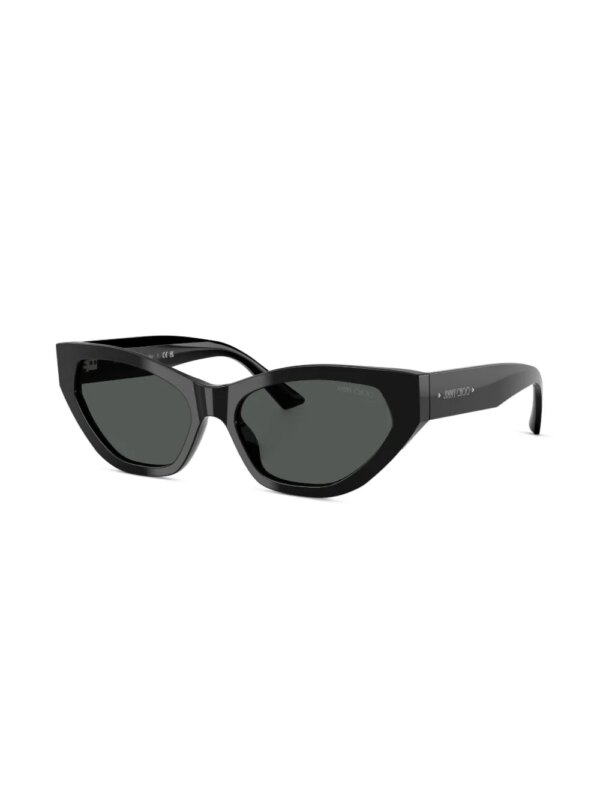 Jimmy Choo Eyewear Zonnebril met cat-eye montuur - Zwart