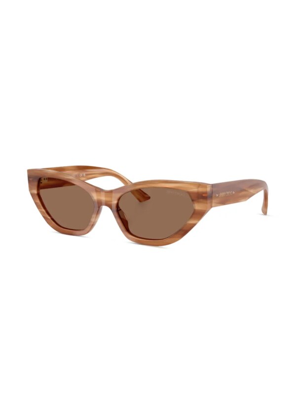 Jimmy Choo Eyewear Zonnebril met cat-eye montuur - Bruin