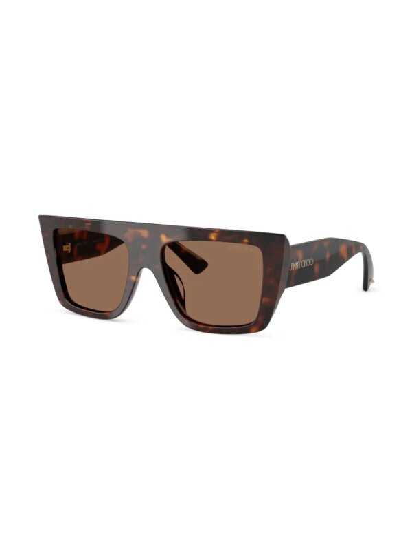Jimmy Choo Eyewear Zonnebril met vierkant montuur - Bruin