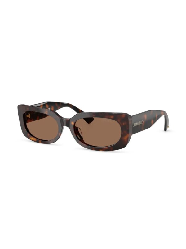 Jimmy Choo Eyewear Zonnebril met ovalen montuur - Bruin
