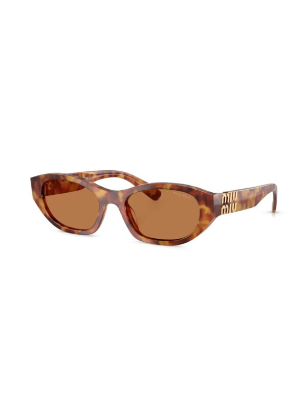 Miu Miu Eyewear Zonnebril met schilpadschild design - Bruin