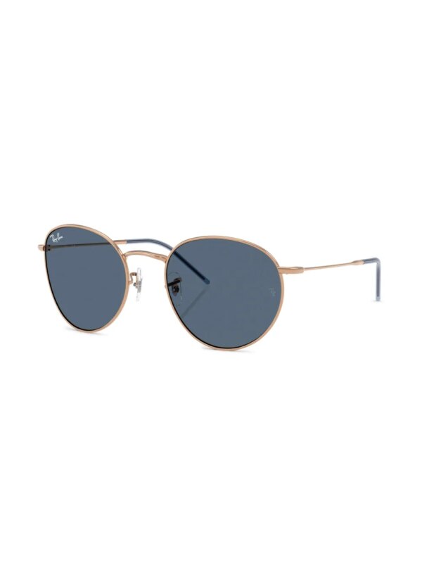Ray-Ban Round Reverse zonnebril met rond montuur - Roze
