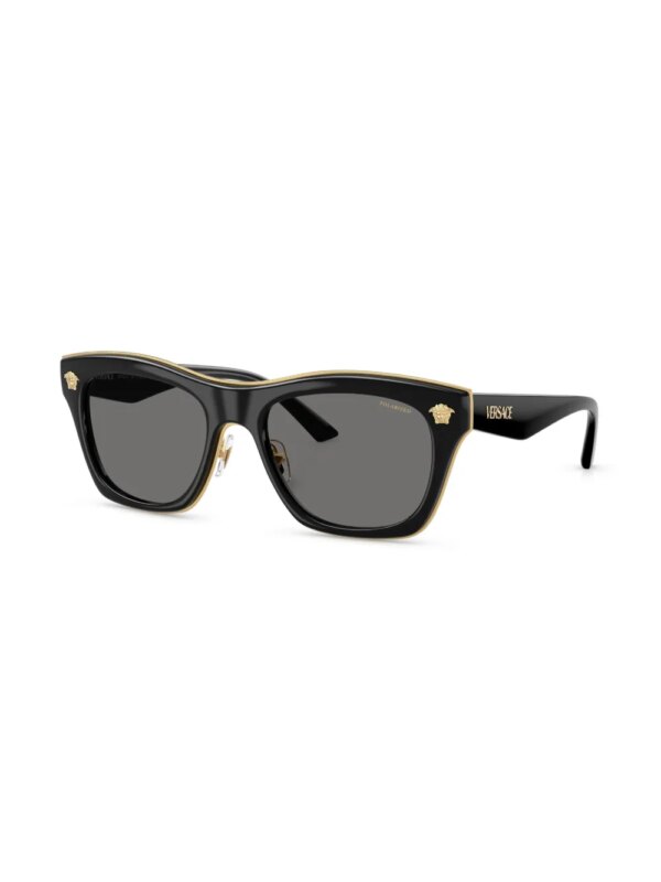 Versace Eyewear Zonnebril met vierkant montuur - Zwart