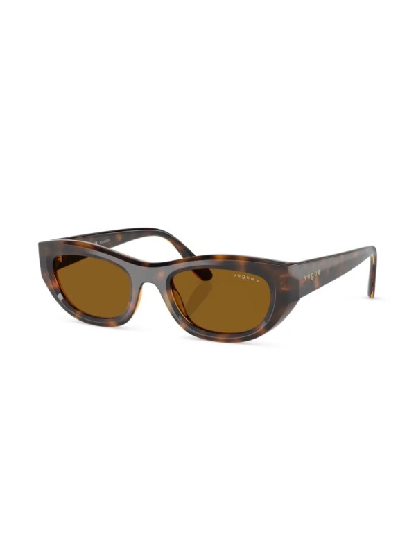 Vogue Eyewear Zonnebril met logoprint - Bruin