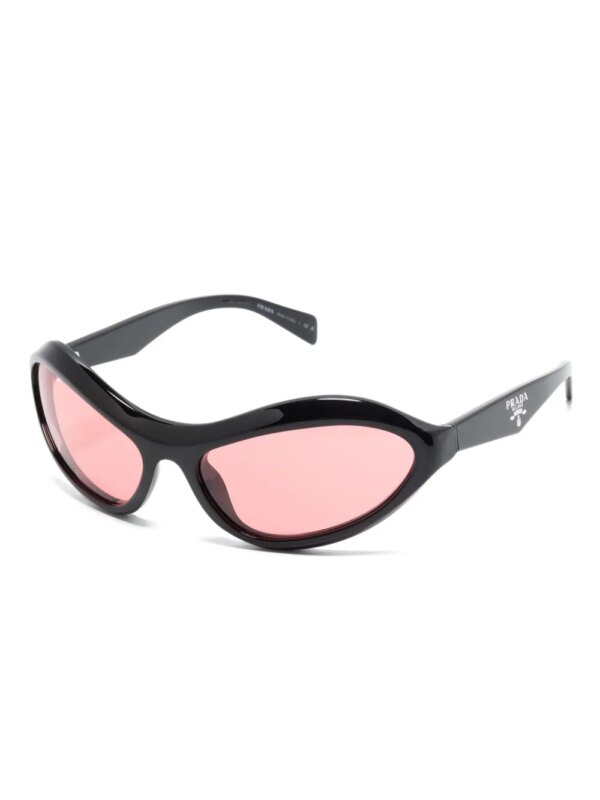 Prada Eyewear Zonnebril met wikkelmontuur - Zwart