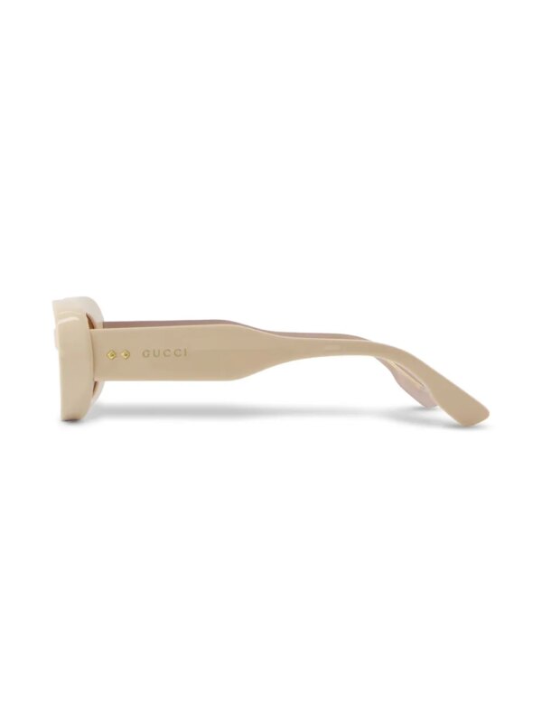 Gucci Eyewear Zonnebril met ovalen montuur - Beige