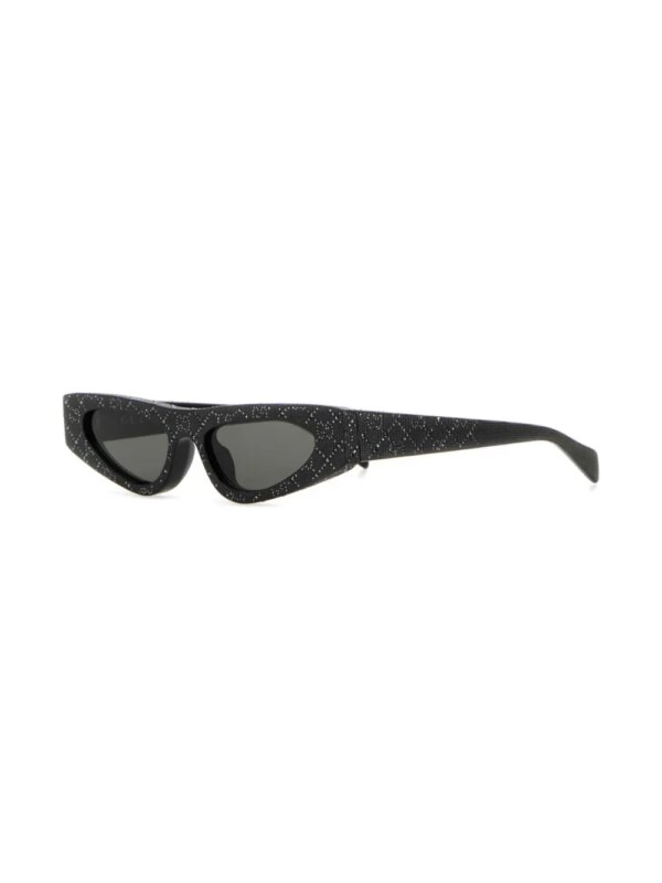 Gucci Eyewear GG zonnebril met cat-eye montuur - Zwart
