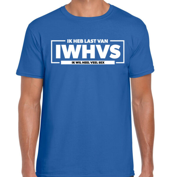 Bellatio Decorations Foute party t-shirt voor heren - last van - blauw - carnaval/themafeest