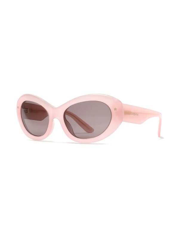 Dolce & Gabbana Eyewear DNA zonnebril met ovalen montuur - Roze