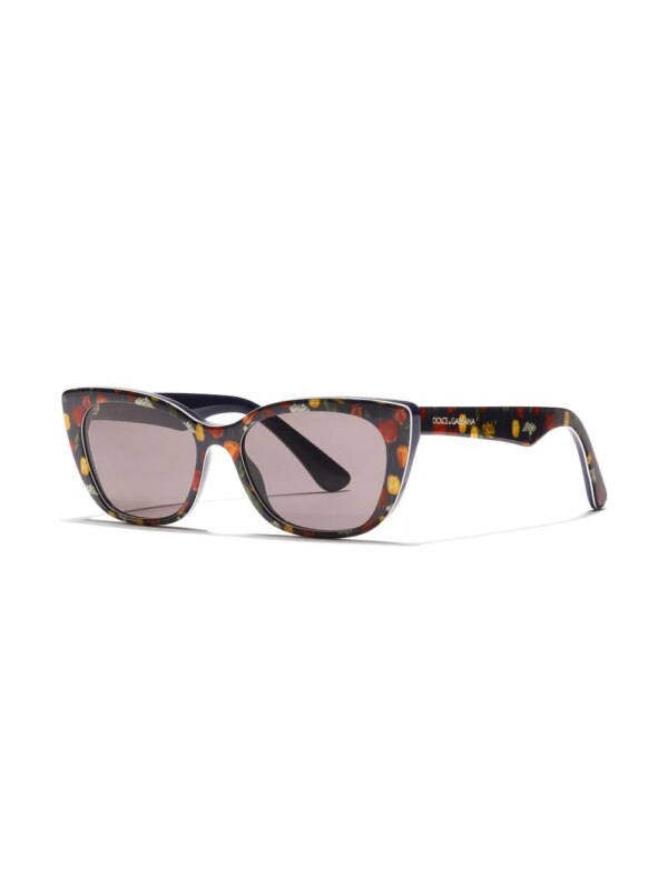 Dolce & Gabbana Eyewear Back to School zonnebril met rechthoekig montuur - Zwart