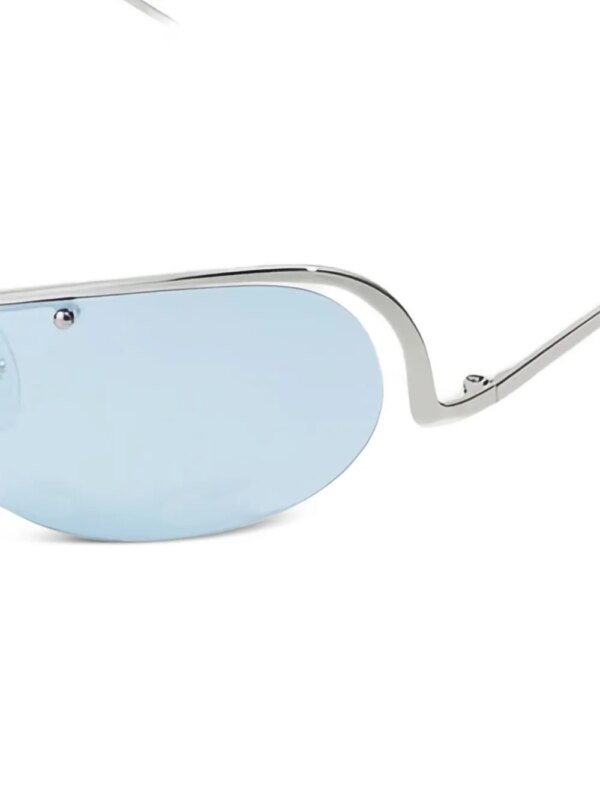 Henrik Vibskov Lana zonnebril met ovalen montuur - Zilver