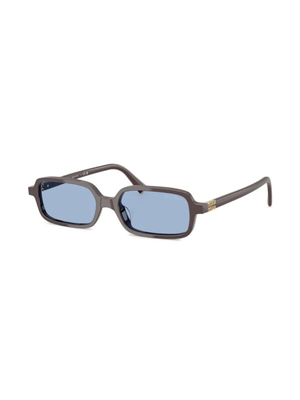 Miu Miu Eyewear Zonnebril met rechthoekig montuur - Bruin