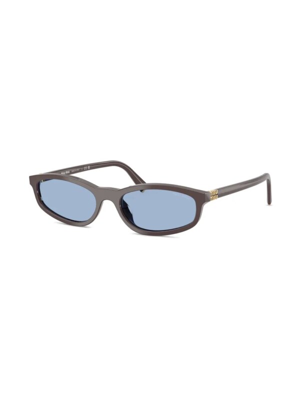 Miu Miu Eyewear Zonnebril met geometrisch montuur - Bruin