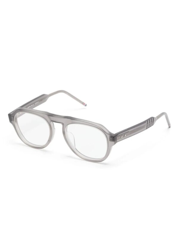 Thom Browne Eyewear Zonnebril met piloten montuur - Grijs
