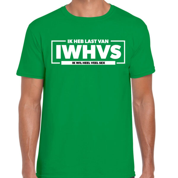 Bellatio Decorations Foute party t-shirt voor heren - last van - groen - carnaval/themafeest