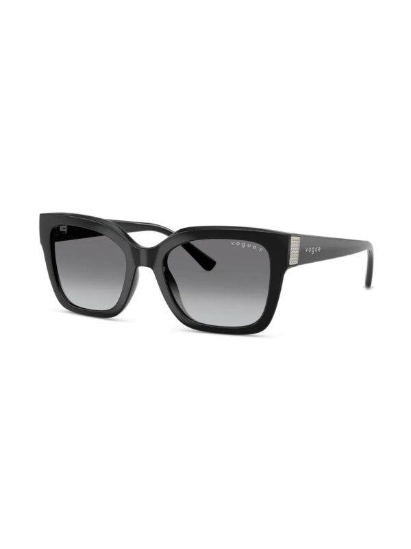Vogue Eyewear Zonnebril met rechthoekig montuur - Zwart