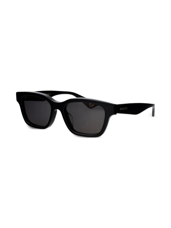 Gucci Eyewear Zonnebril met vierkant montuur en print - Zwart