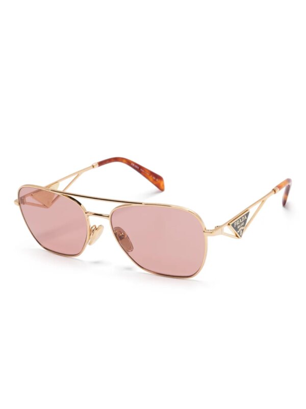 Prada Eyewear Zonnebril met logo - Goud