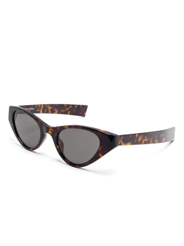 Saint Laurent Eyewear Zonnebril met cat-eye montuur - Bruin