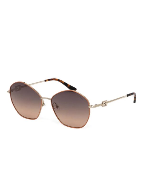 GUESS EYEWEAR Zonnebril met piloten montuur - Bruin