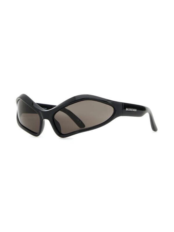Balenciaga Eyewear Fennec zonnebril met ovalen montuur - Zwart